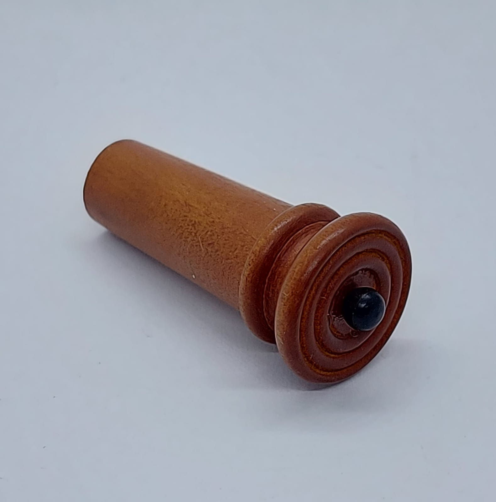 BOTTONE CORDIERA VIOLINO VIOLA BOSSO INDIANO SEMI HILL CON PALLINO EBANO