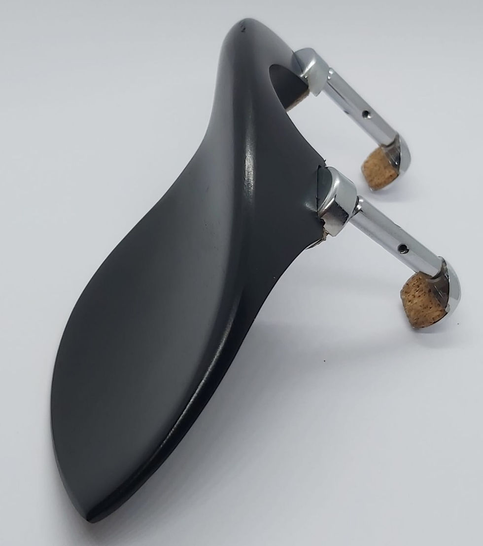 Miniatura: MENTONIERA VIOLINO 4/4 EBANO GUARNIERI LEGGERA MECCANICA HILL BRACCI CROMATI