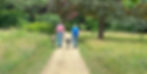 Visitors walking their dogs at Ramster Garden