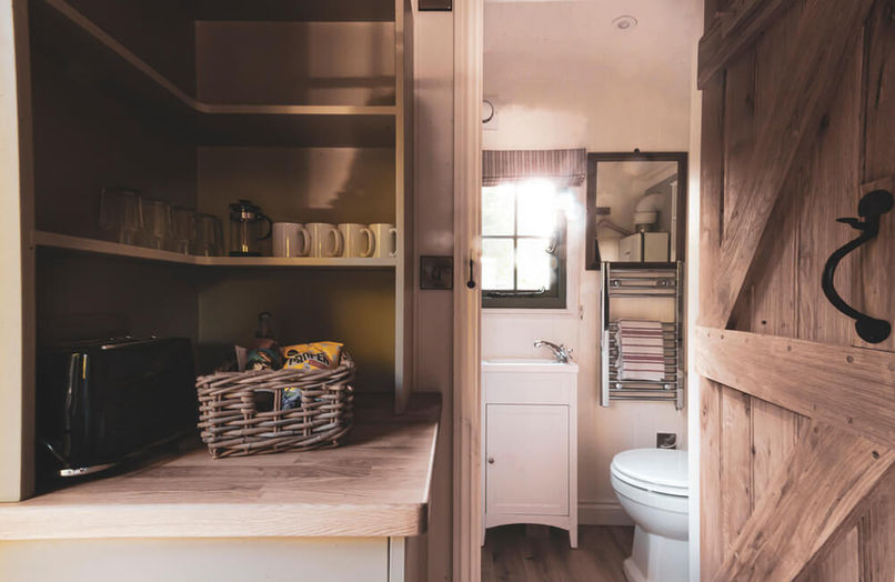 Fully equipped Shepherd's Hut holidays.