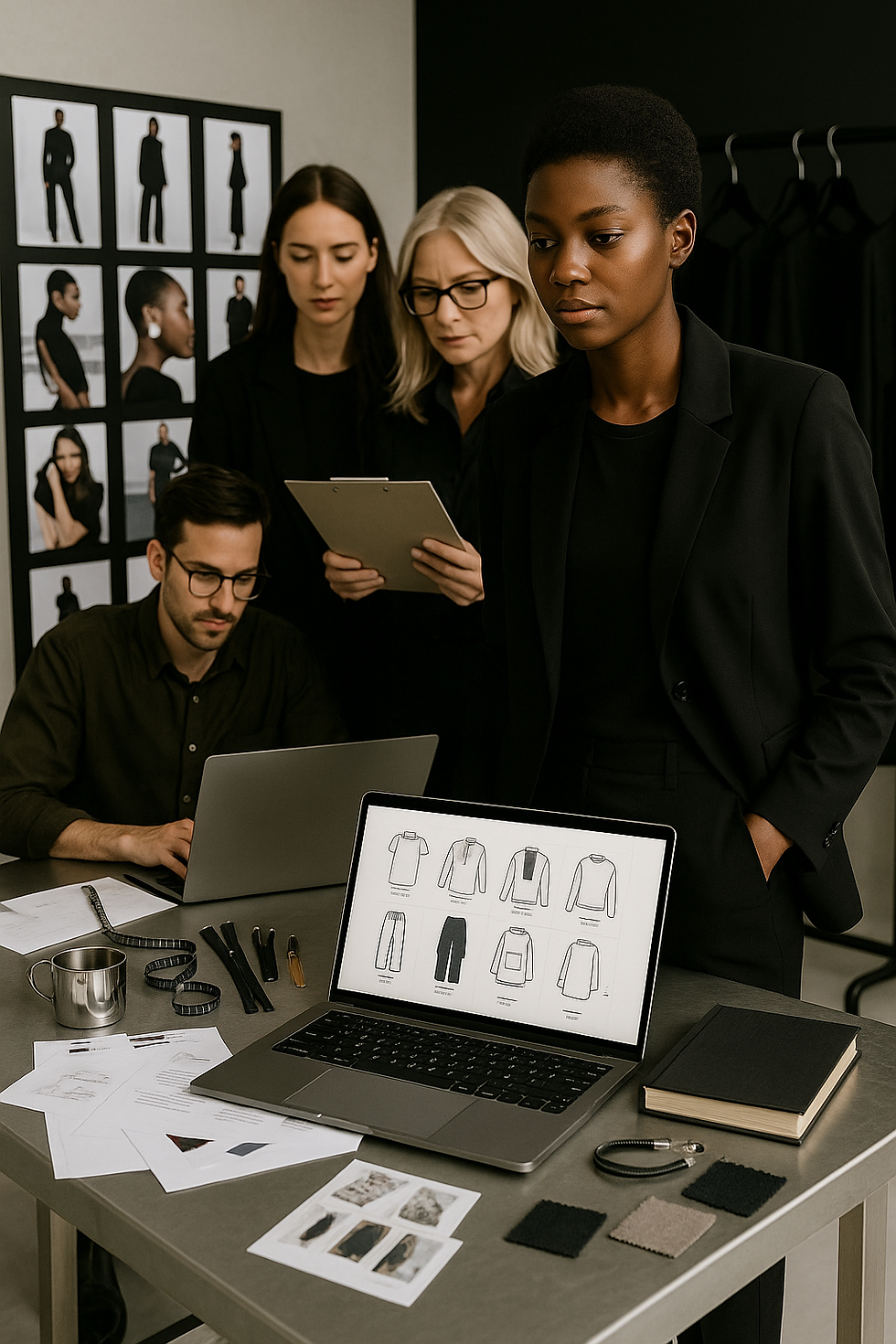 GCC fashion product development tools — workflow diagram showing CAD inconsistency and sampling delays.