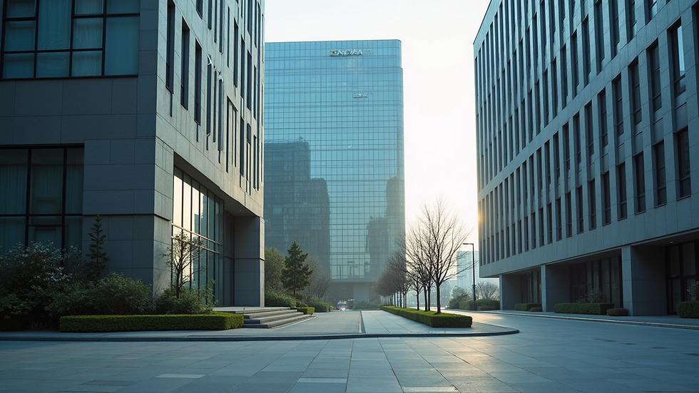 Eye-level view of CNIPA office building in Beijing