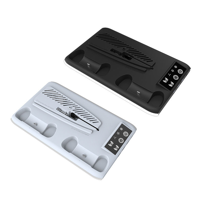 Thumbnail: Suitable for Ps5 Slim Multifunctional Cooling Base with Rgb Light, Ps5 Charging 