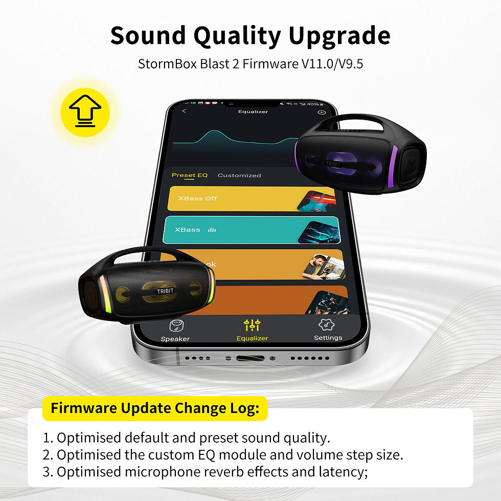 Thumbnail: TRIBIT StormBox Blast 2 Bluetooth Speaker, 200W Power With Subwoofer Outdoor IP6