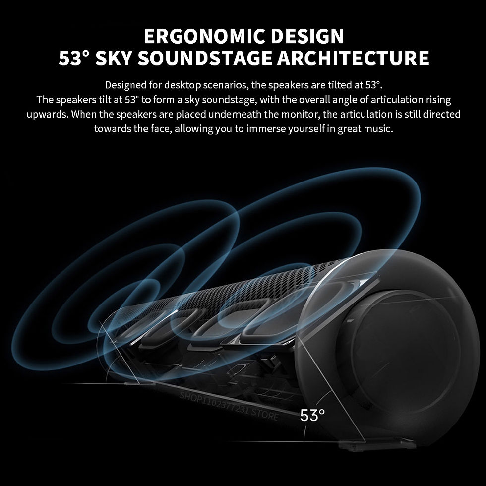 Thumbnail: New XIAOMI Redmi Computer Speaker Four-Unit Two-Channel Stereo RGB Ambient Light