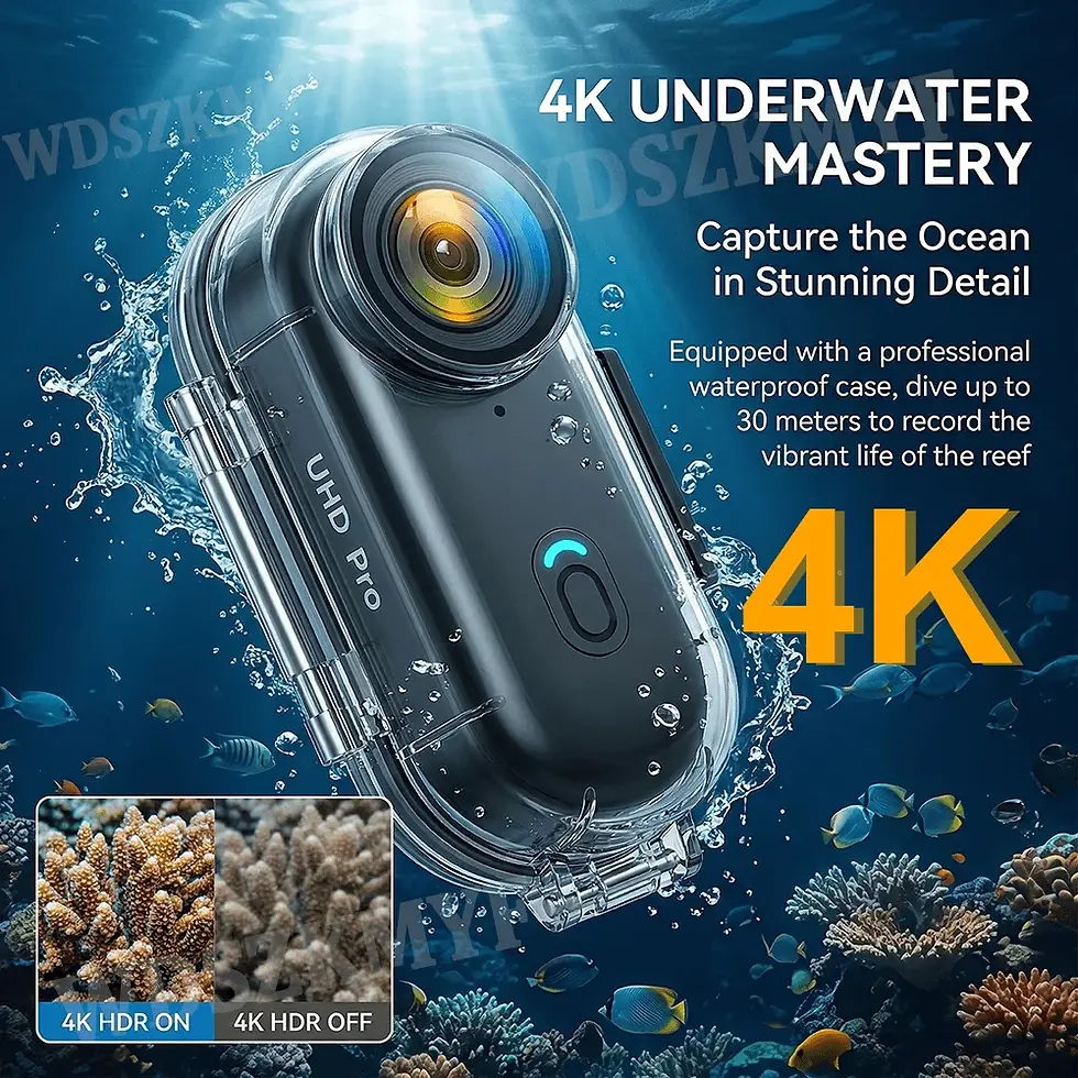 Thumbnail: 4K HD Motorcycle Mini Recorder Finger WIFI Action Camera Lightweight POV Motorcy