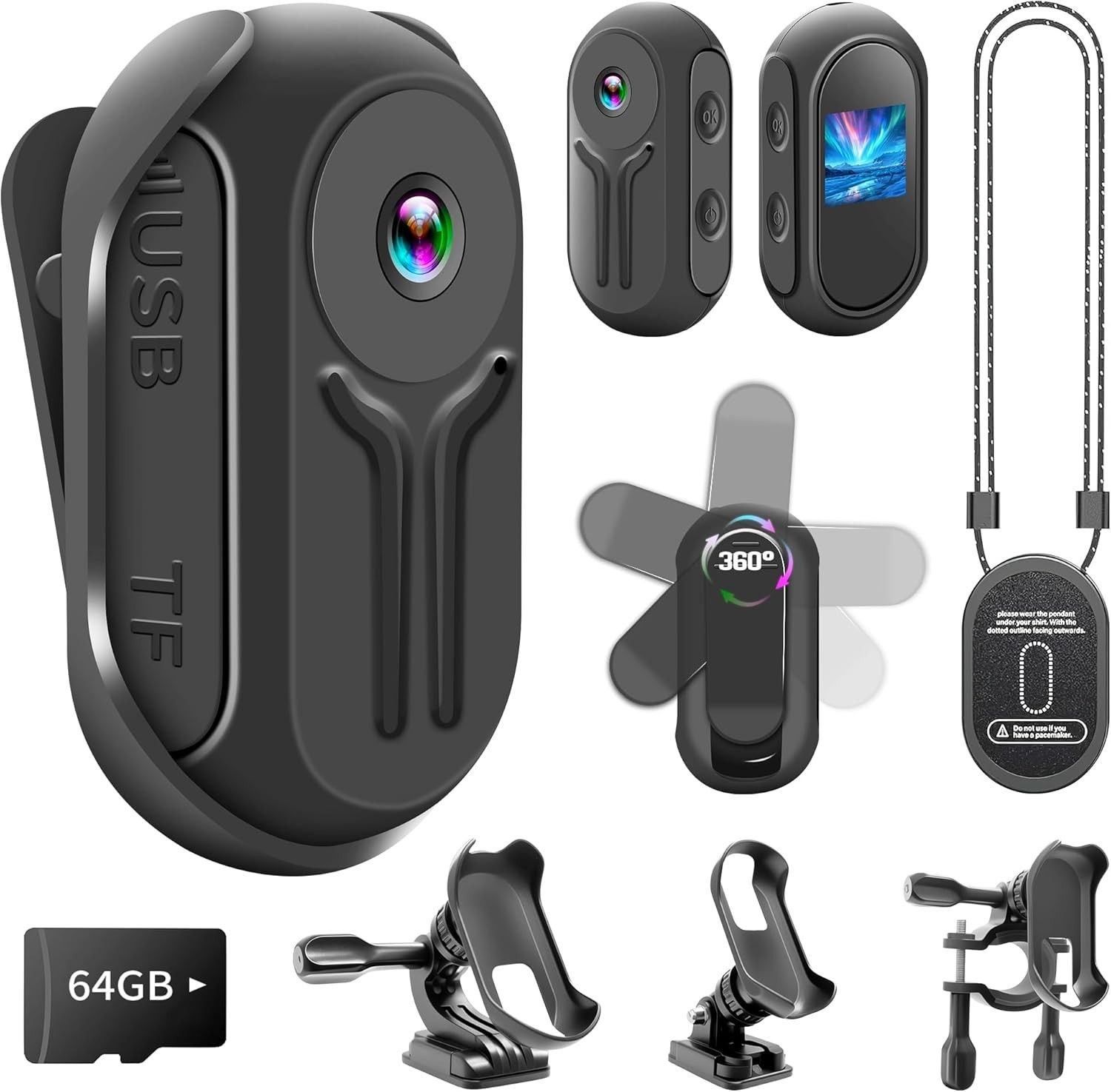 HD 1080P Outdoor Sports Camera Mini Recorder Finger WIFI Action Camera Lightweig