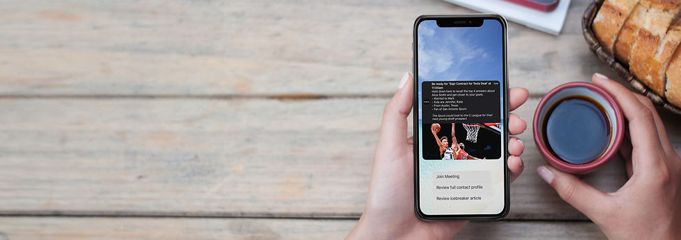 Faster meeting prep. Stronger relationships.