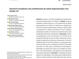 Itinerário terapêutico dos profissionais de saúde diagnosticado com COVID-19