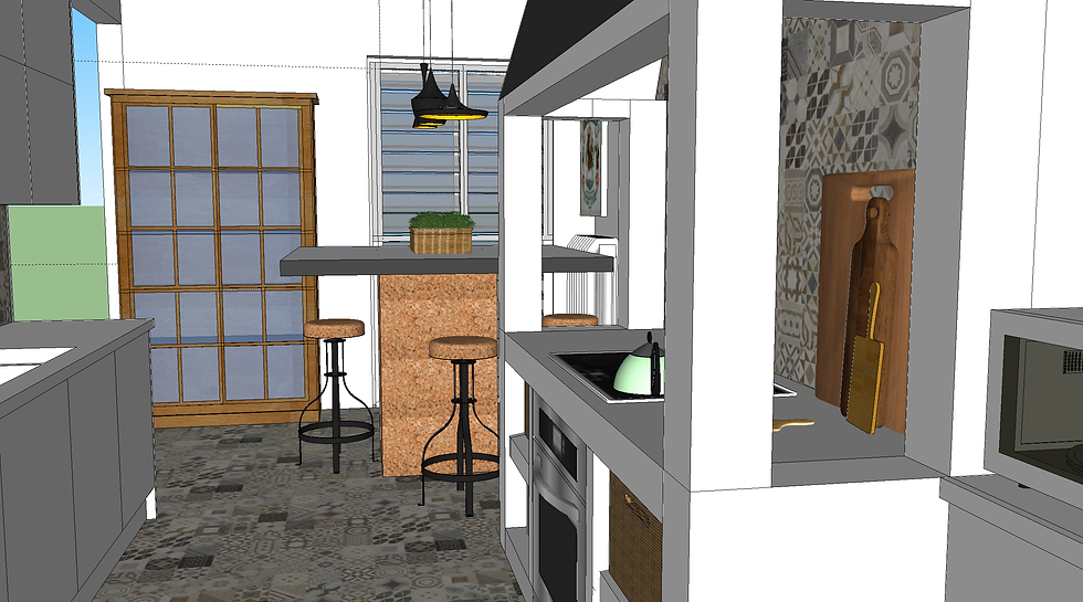 Cozinha Contemporânea Retro Lusa