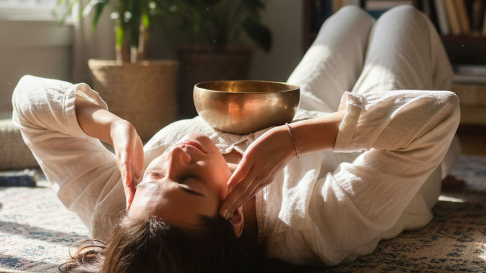 Auto-massage avec bol tibétain pour augmenter son taux vibratoire