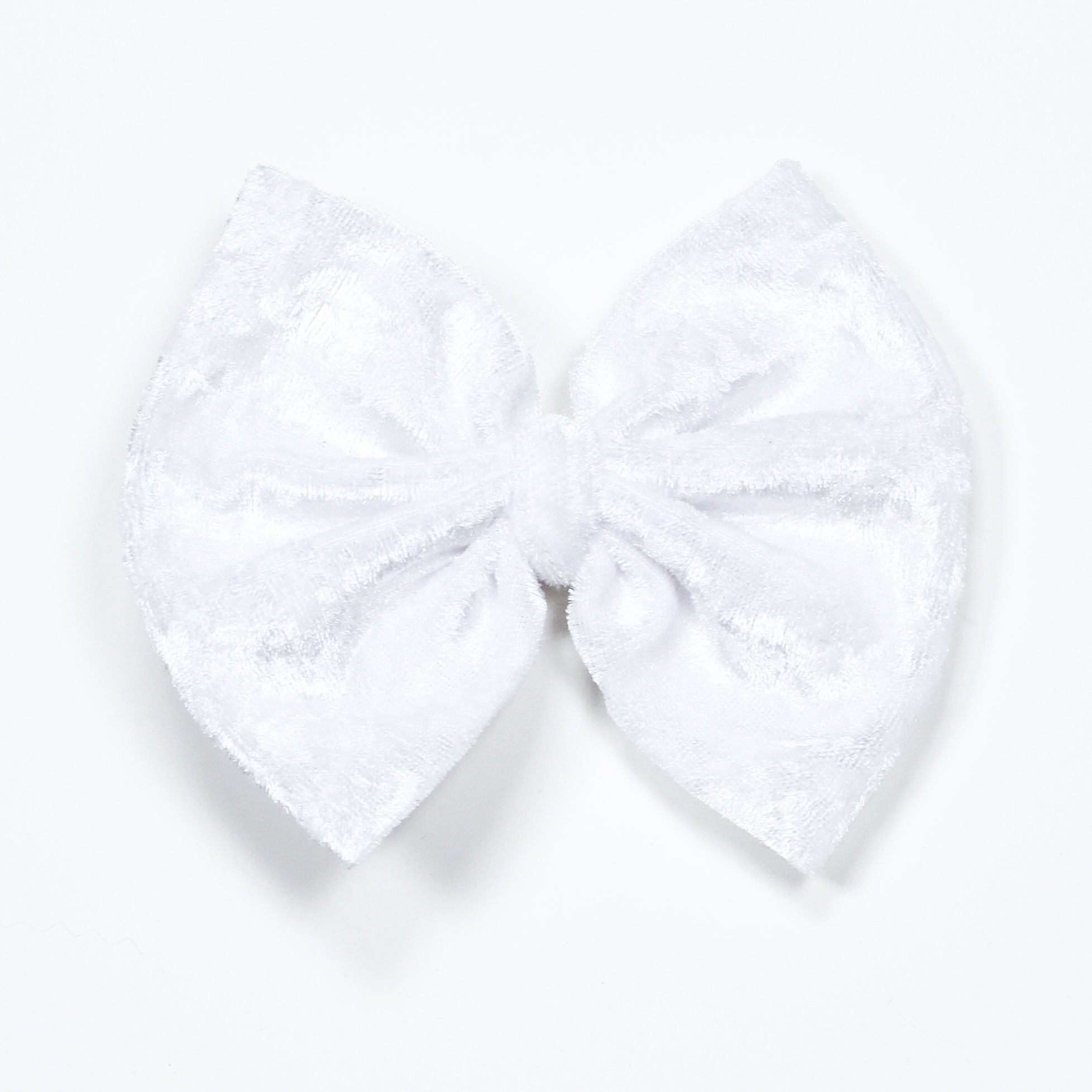 White Crushed Velvet