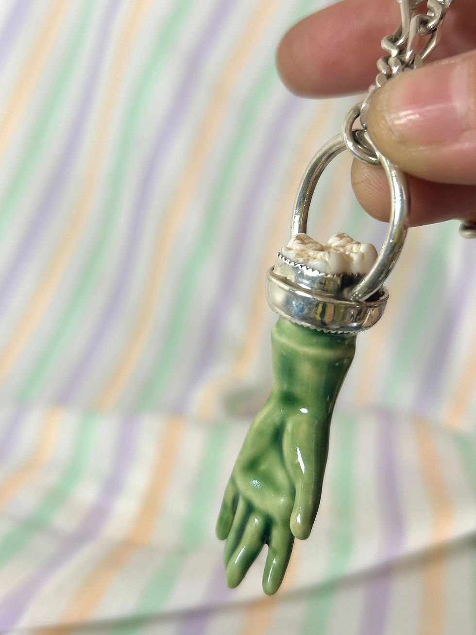 Thumbnail: "give me your teeth" Necklace