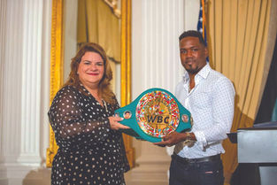 Governor welcomes new world champion of the World Boxing Council