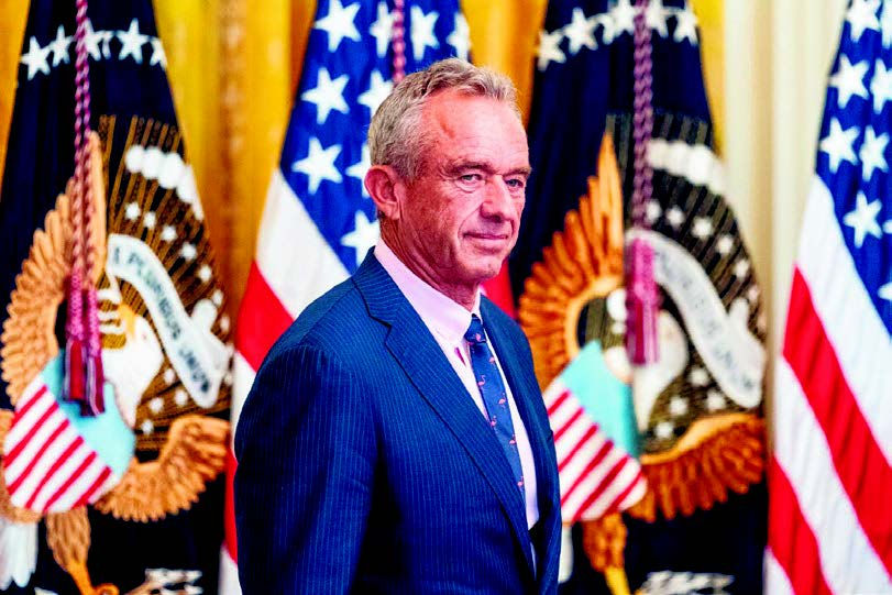 Secretary of Heath and Human Services Robert F. Kennedy, Jr. at the White House in Washington, July 30, 2025. The CDC shooting in Atlanta, which killed a police officer, followed the spread of false information around COVID vaccines and animosity directed at the agency, public health workers say. (Eric Lee/The New York Times)