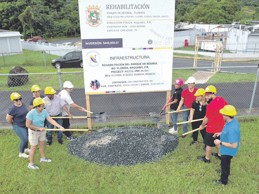 Municipio de Naguabo da inicio a la rehabilitación del Parque de Béisbol del Barrio Florida
