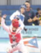 Andrea es hija de otra destacada competidora de taekwondo.