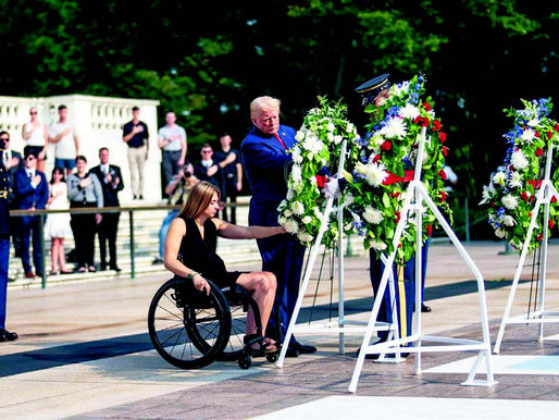 At Arlington, Trump returns to the politics of the ‘forever wars’