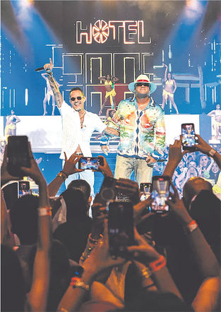 Marc Anthony y Wisin cautivan al público con sabrosa bachata