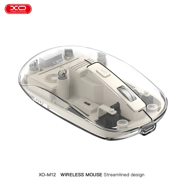 Küçük resim: Bataryalı Şarjlı Kablosuz Mouse – Şeffaf | Neyineksik.com