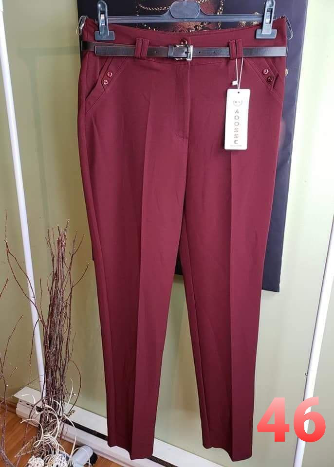 Miniature : Pantalon chic pour femme avec ceinture