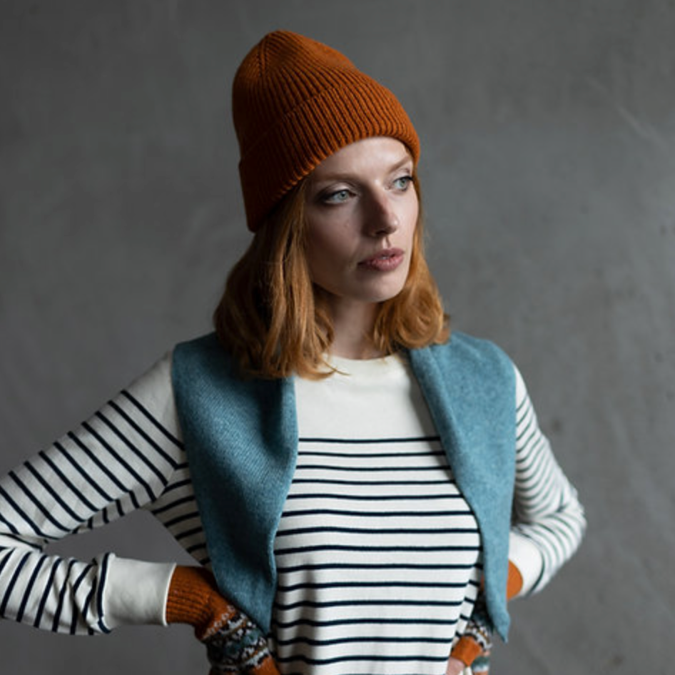 Thumbnail: Scarlet Knitwear - Unisex Rust Beanie