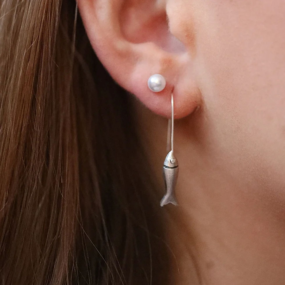 Thumbnail: Fiona Dane Dinky Fish Earrings