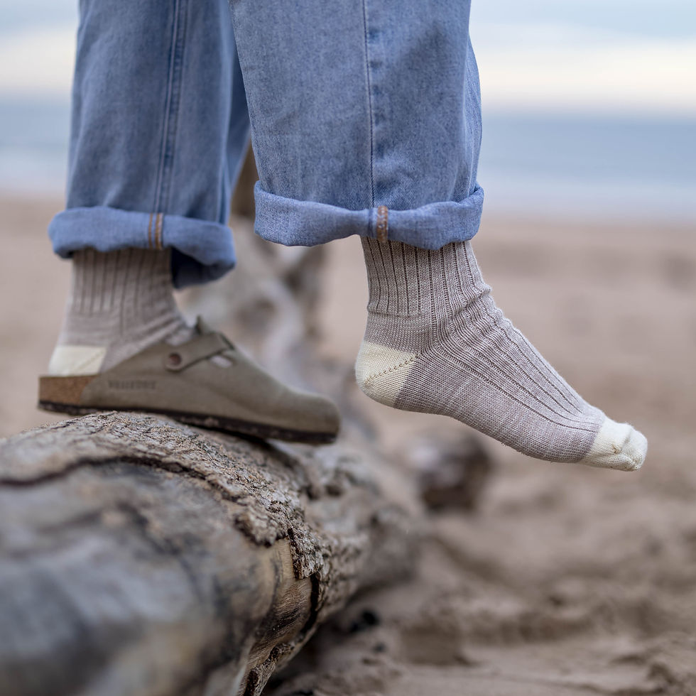 Barefaced Wool Walking Socks - Oatmeal