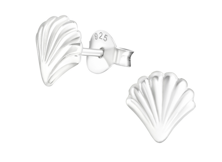 Thumbnail: Salt & Co. Seashell Stud Earrings