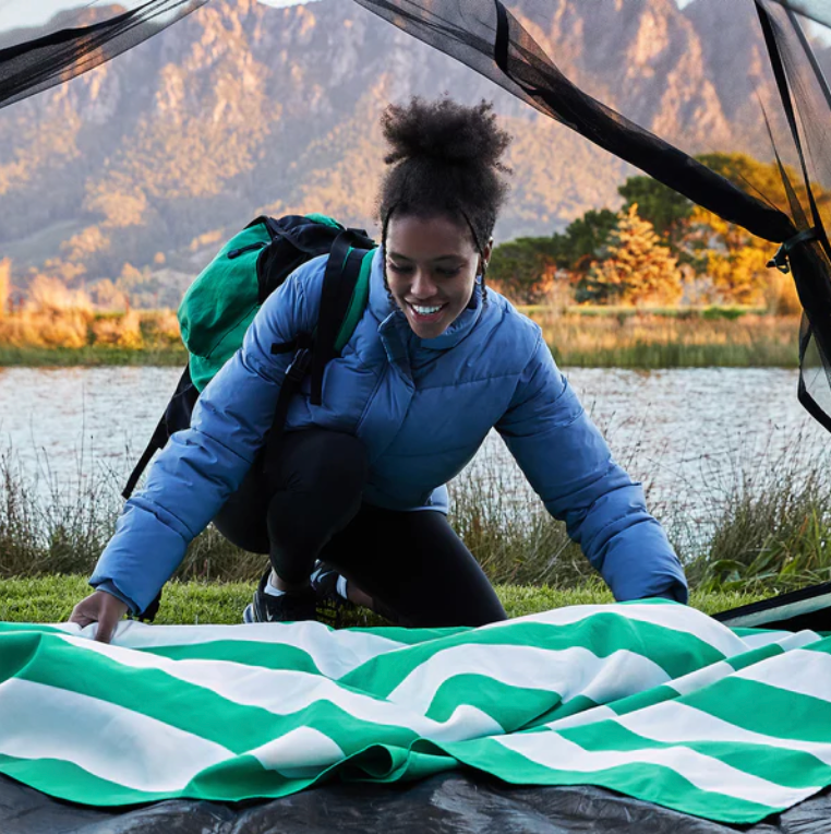 Thumbnail: Dock & Bay - Cancun Green Quick Dry Beach Towel
