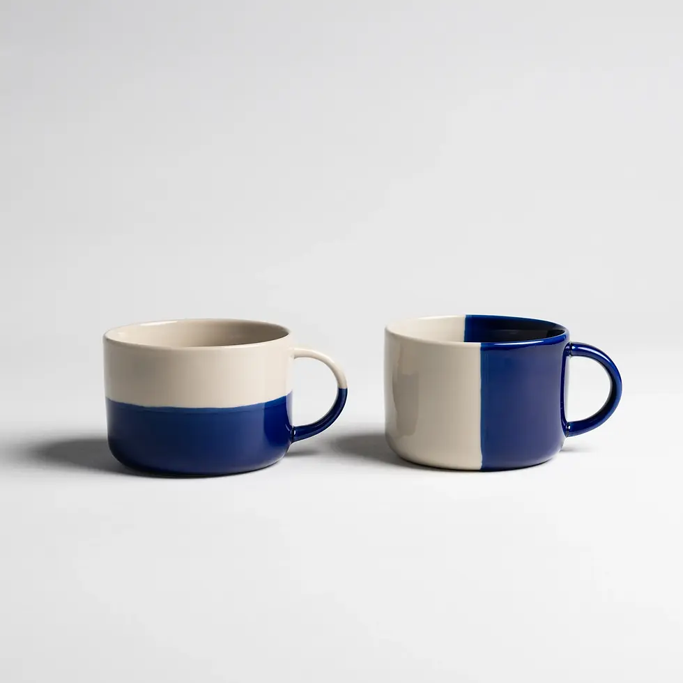 Thumbnail: Kindred Rue Mugs - Indigo Blue - Set of 2 -Large