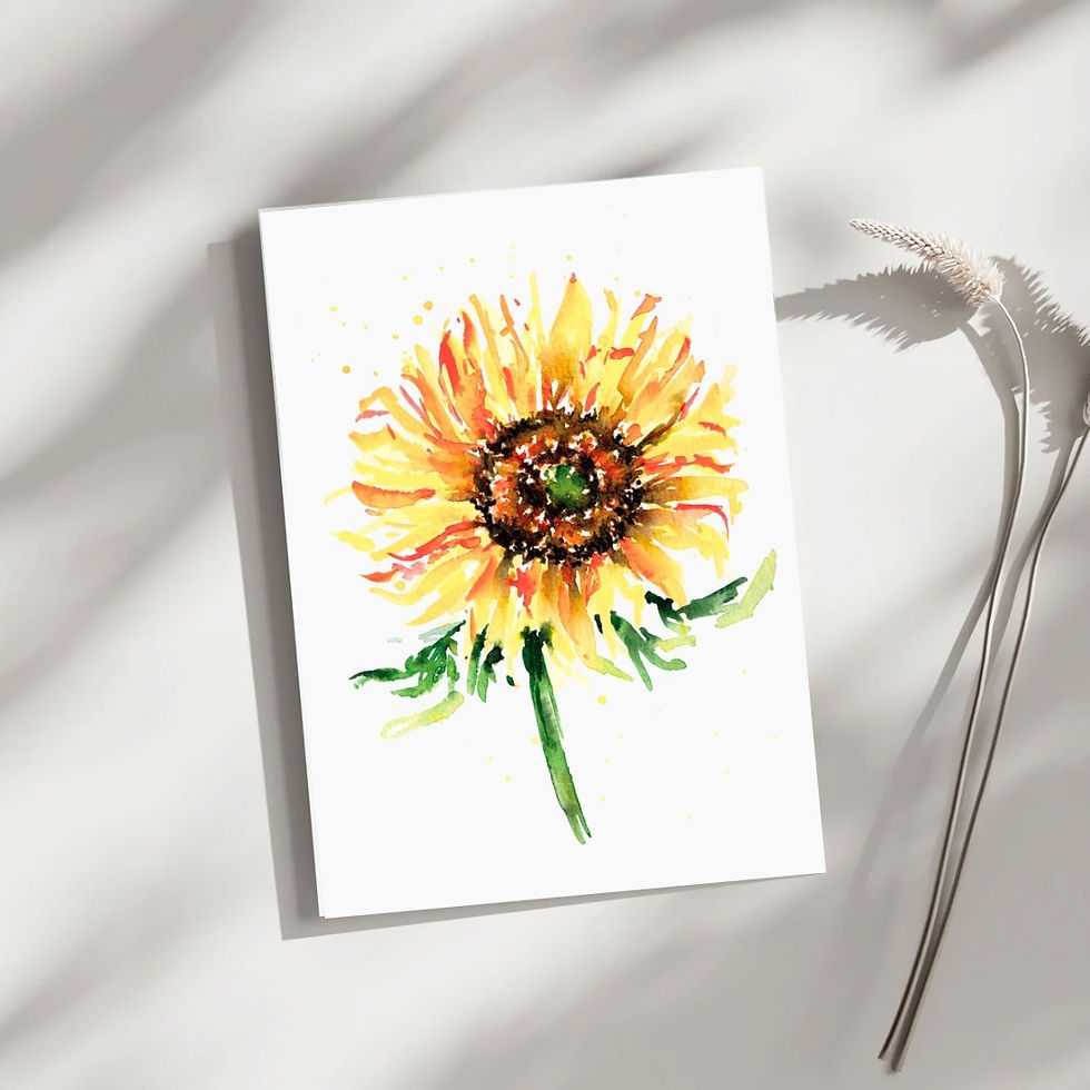 Thumbnail: Sarah Koon - Floral Illustration - Sunflower