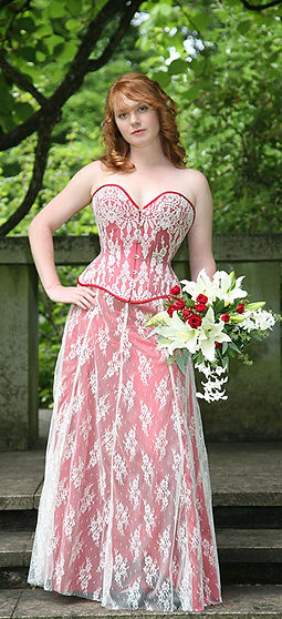 white christmas dresses Custom Made Princess Lace Wedding Dress main image 1