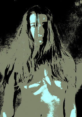 Николай Седнин. “Печальная”. Холст, принт, 100Х70, 2018