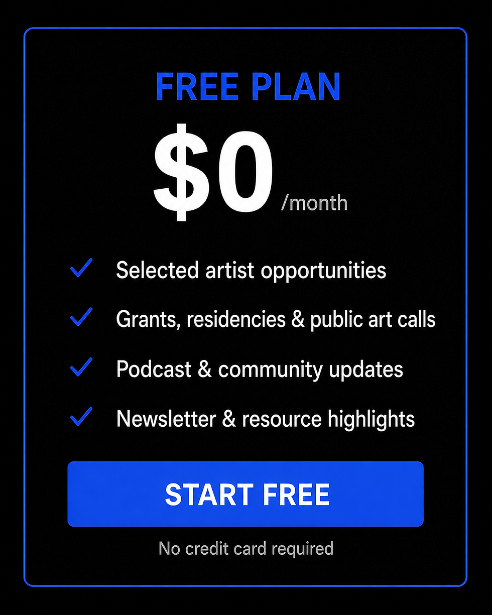 Open Palette Free Artist Membership Plan