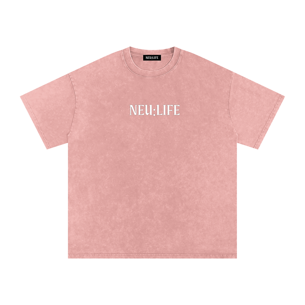 Thumbnail: NEU:LIFE Snow Washed Oversized Cotton T-Shirt