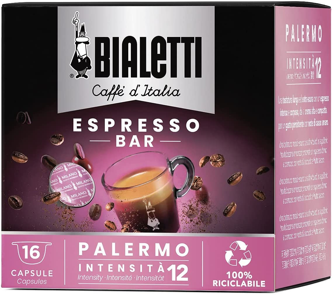 16 CÁPSULAS Bialetti Caffè d'Italia Palermo (sabor extra) [0.28 € / cápsula]