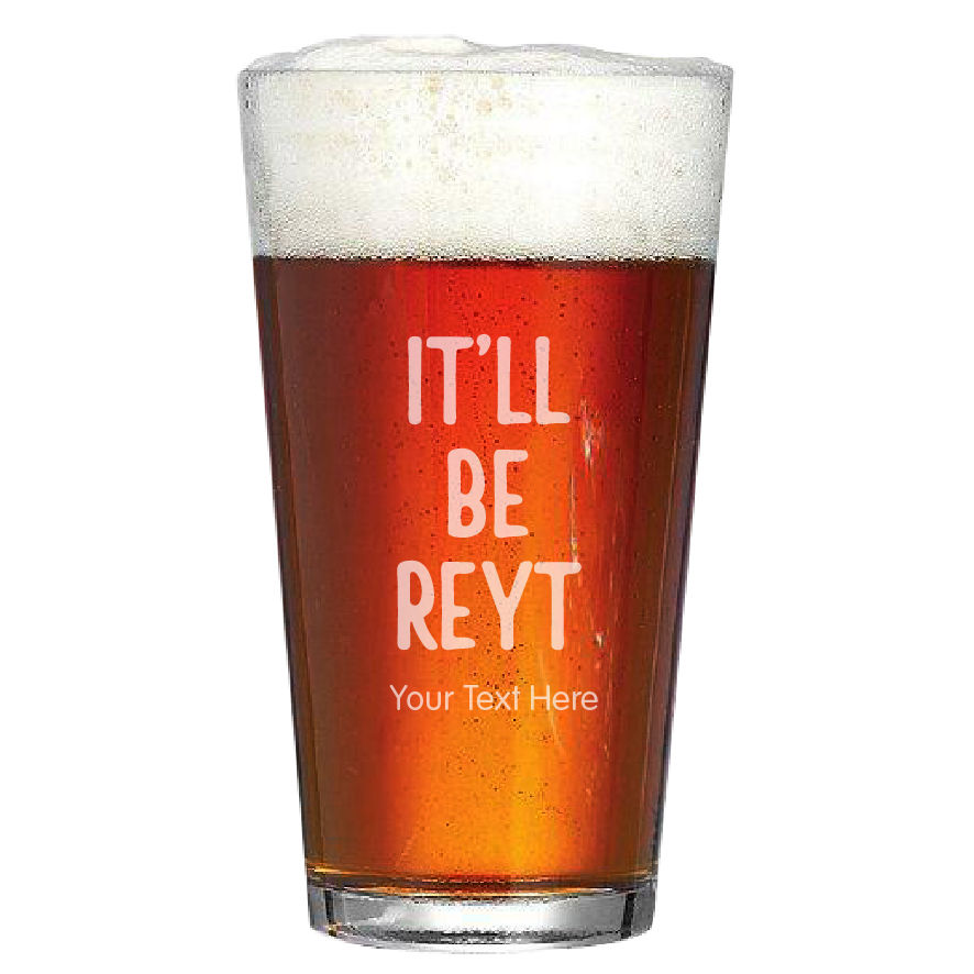 Thumbnail: Personalised Conical Pint Glass 20oz/568ml