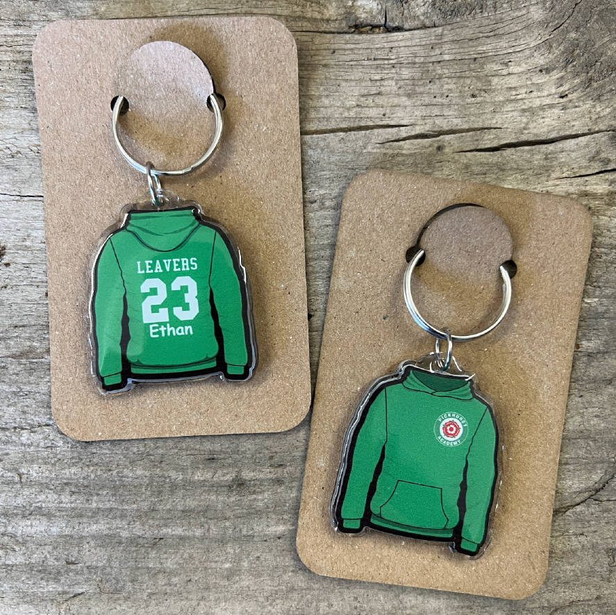 Thumbnail: School leavers hoodie keyrings