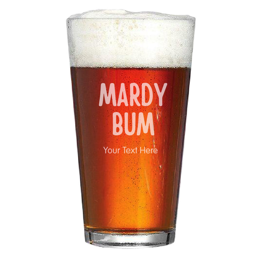 Thumbnail: Personalised Conical Pint Glass 20oz/568ml