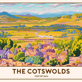 The Cotswolds Railway Poster