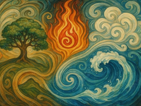 The Four Elemental Stages of Dying: Earth, Water, Fire, Air