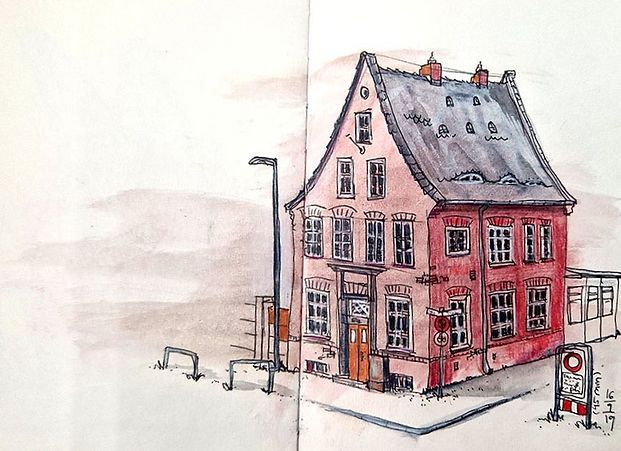urban-sketching-aquarellbuntstifte-anfän