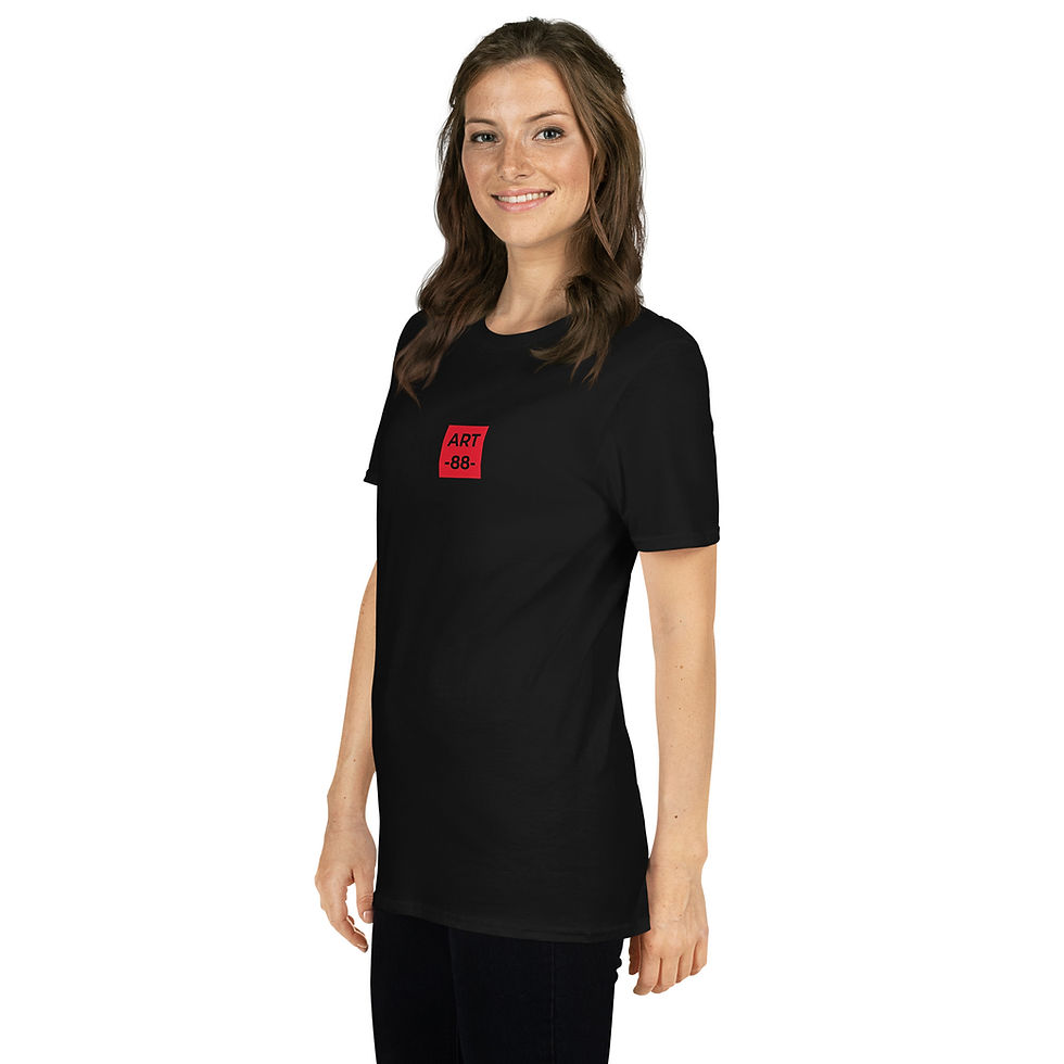 Thumbnail: ART88 RED GOLD 4 DUAL PRINT Unisex TSHIRT Short Sleeve