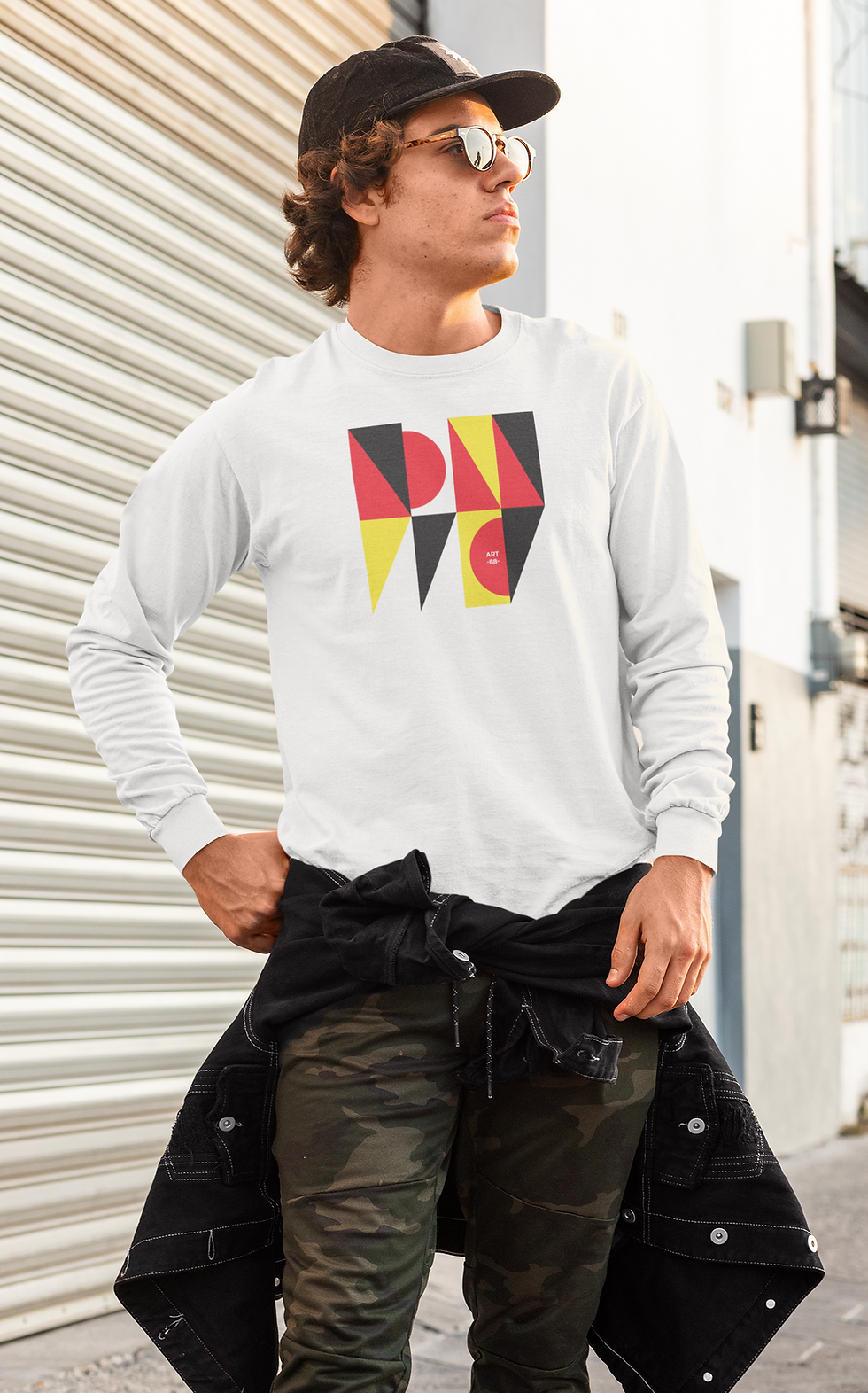 Miniature : ART88 GEOMETRIC 1 Unisex TSHIRT Long Sleeve