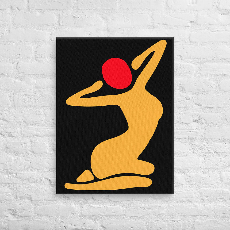 Thumbnail: ART 88 ROUGE OR B NOIRE TOILE/ CANVAS