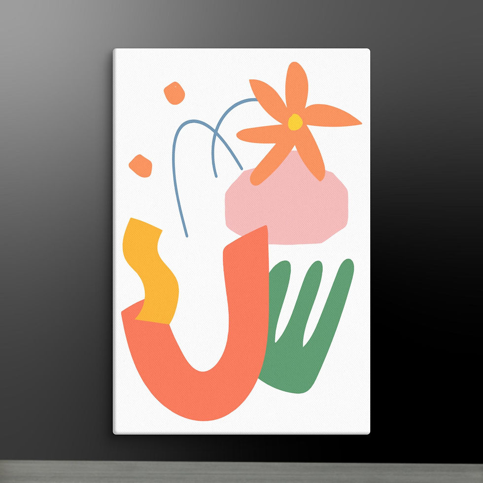 Thumbnail: ART 88 Organic Pastel 1 Blanc TOILE/ CANVAS