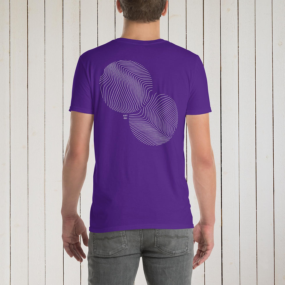 Miniature : ART88 OPTIC 4 DUAL PRINT Unisex TSHIRT Short Sleeve
