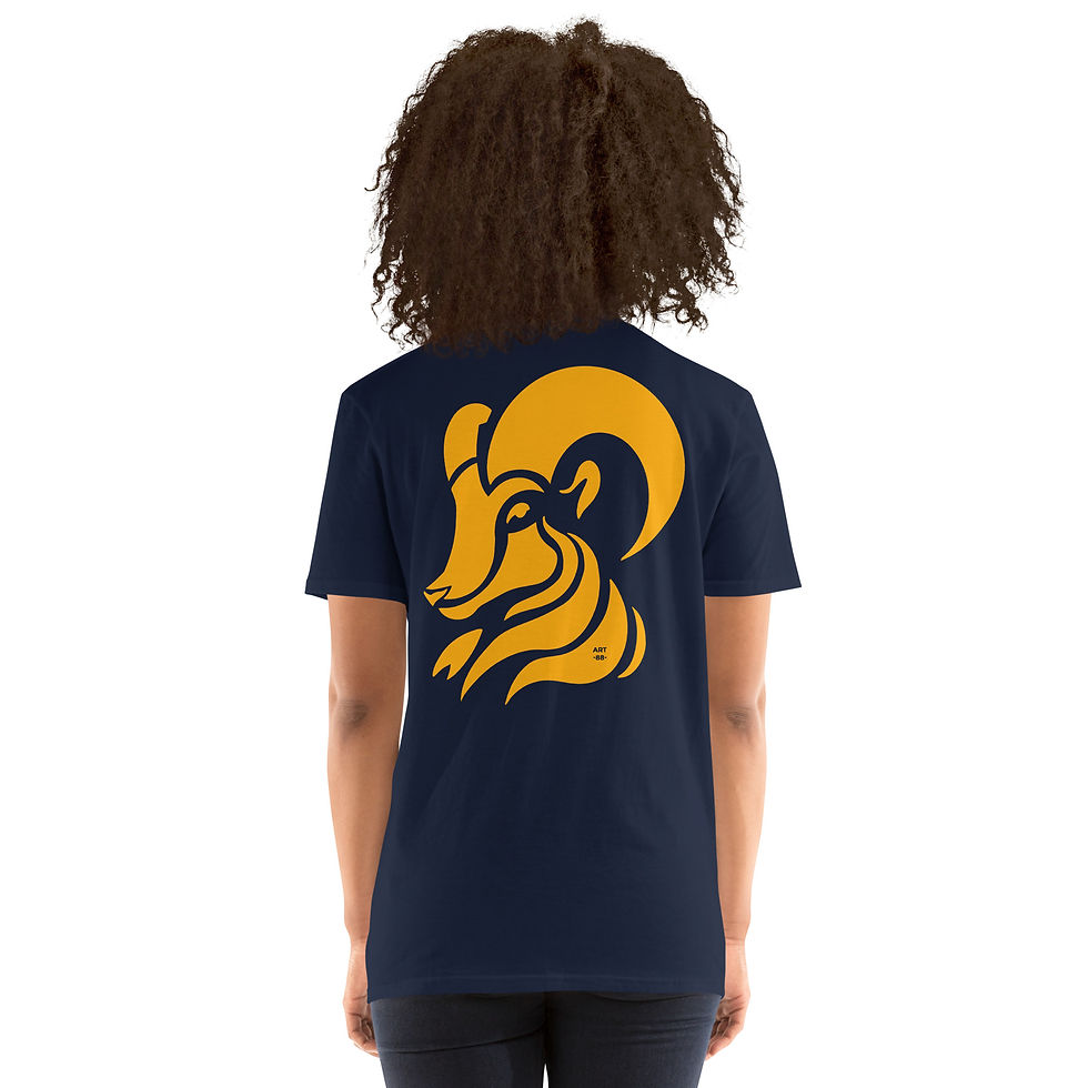 Thumbnail: ART88 KING 2 DUAL PRINT Unisex TSHIRT Short Sleeve