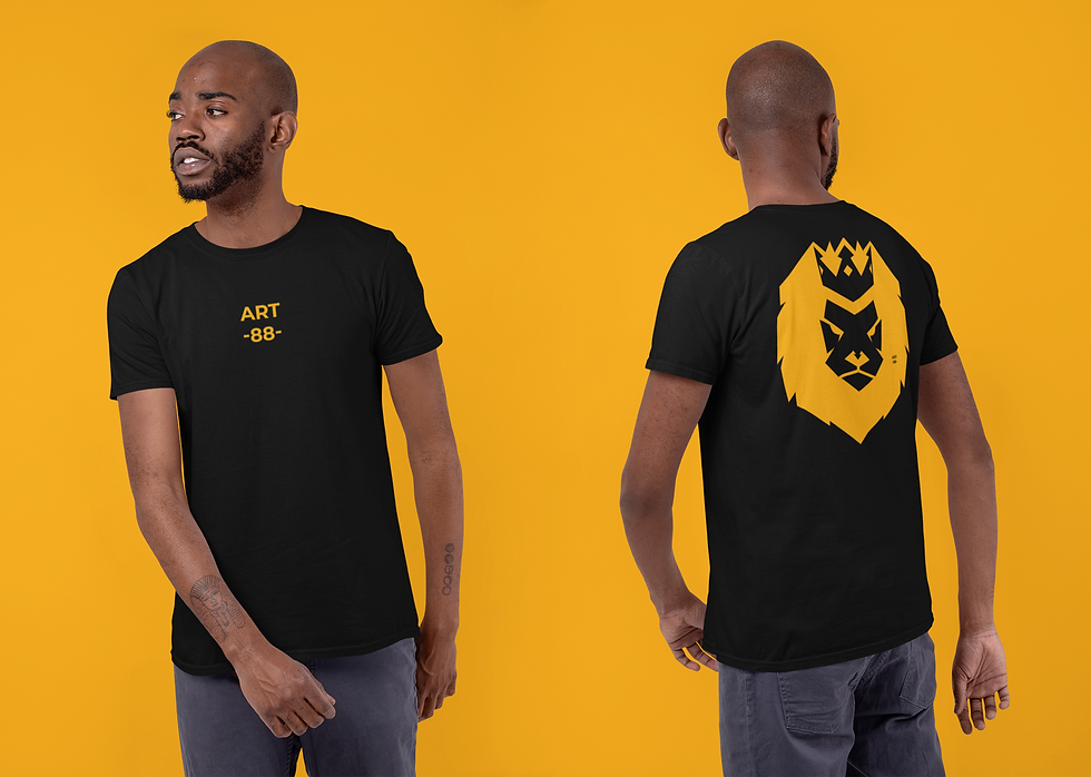 ART88 KING 1 DUAL PRINT Unisex TSHIRT Short Sleeve